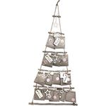 Frau WUNDERVoll Sticker Adventskalender grau Papiertüten flach Weihnachtsbaum Holz - Preisvergleich