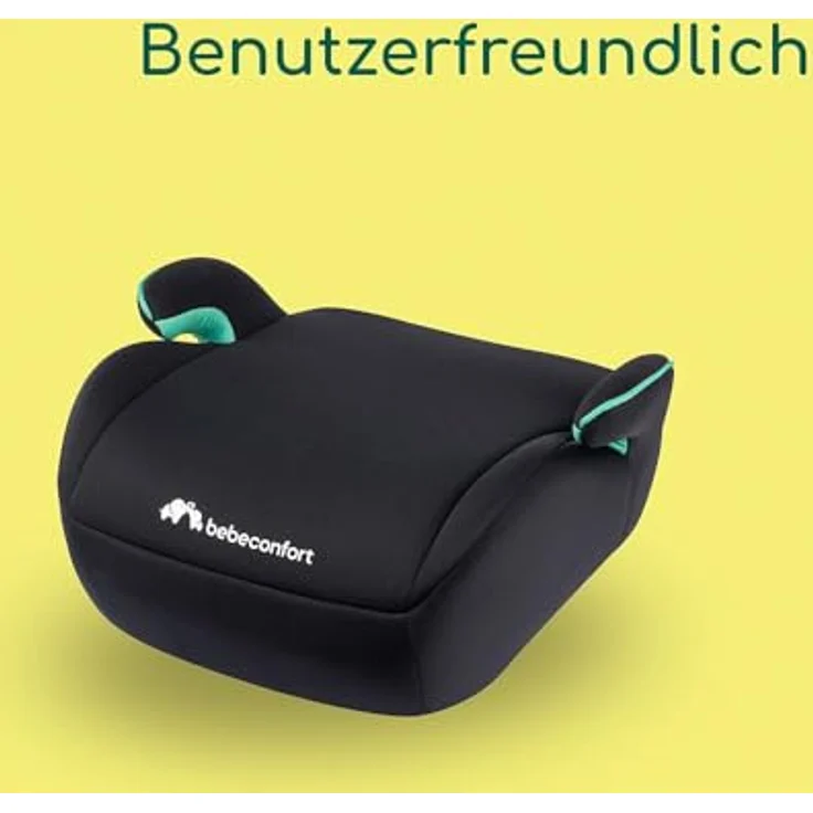 Bebeconfort Manga i-Safe Sitzerhöhung, leichte Sitzerhöhung, Befestigung mit Sicherheitsgurt, ab 6 Jahre bis zu 12 Jahren, 22-36 kg, 125-150 cm, Full Black – Bild 5