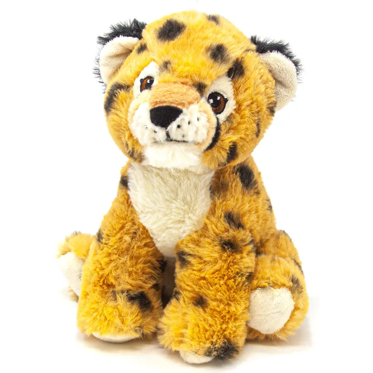 Nature Planet Re-PETs M Kuscheltier Gepard, weiches Stofftier für Kinder und Erwachsene