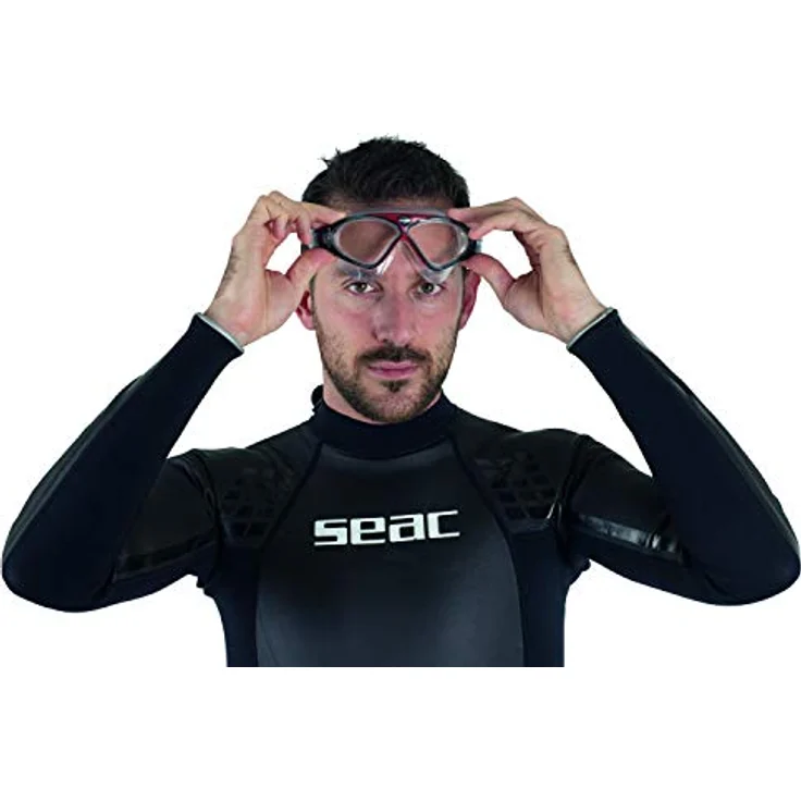 Seac Vision HD Schwimmbrillen für Pool und Freiwasser für Damen und Herren, rot, one Size – Bild 5