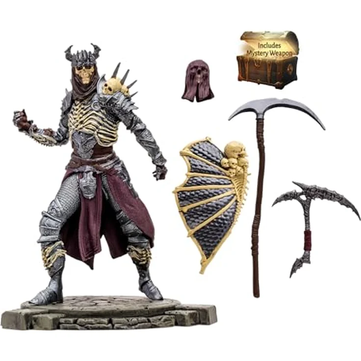 McFarlane Diablo 4 Actionfigur Necromancer, 15 cm, detaillierte und bewegliche Sammelfigur mit Base in Fensterbox – Bild 5