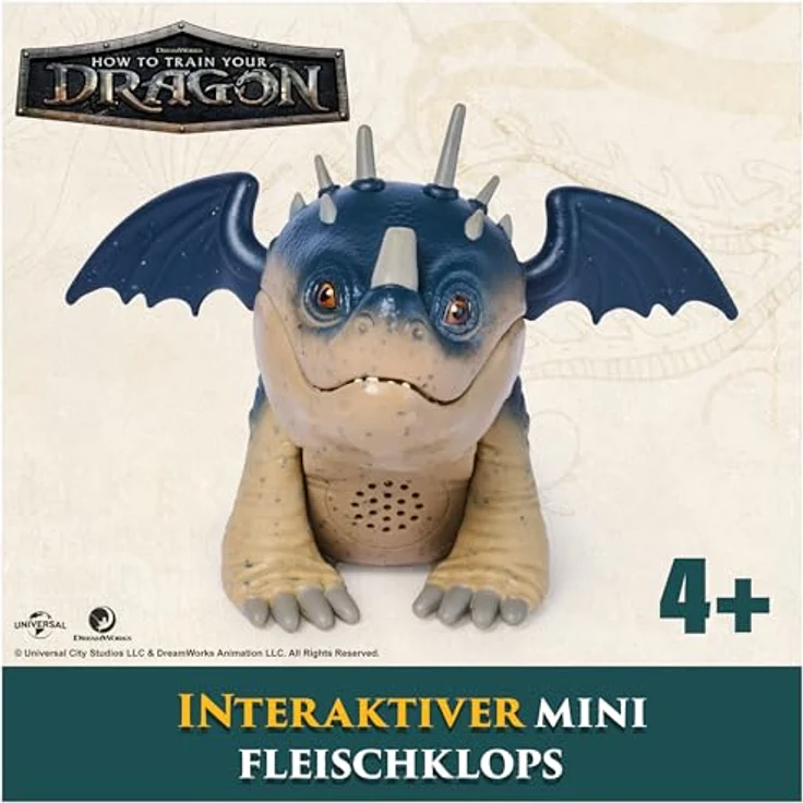 AMIGO Drachenzähmen leicht gemacht - Interaktive Mini Fleischklops Figur, Sammelfigur aus dem Film mit Wikinger und Drachen – Bild 3