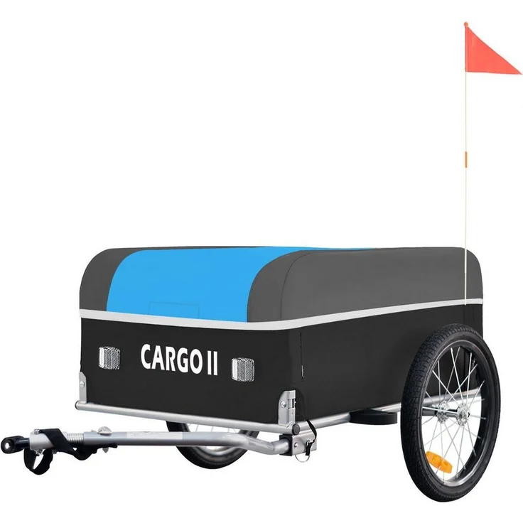TIGGO VS Cargo II Fahrradlastenanhänger, Stabiler Transportanhänger mit 130 Liter Laderaum, Rot/Schwarz - Preisvergleich