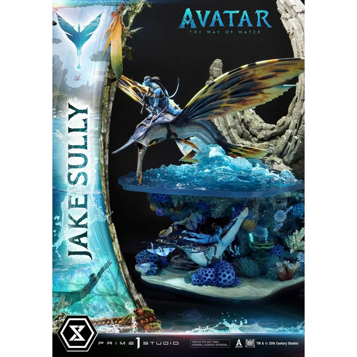 Prime 1 Studio Avatar: The Way of Water Statue Jake Sully Bonus Version, 59 cm, detailreiche Sammelfigur aus hochwertigem Kunststoff