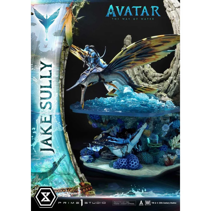 Prime 1 Studio Avatar: The Way of Water Statue Jake Sully Bonus Version, 59 cm, detailreiche Sammelfigur aus hochwertigem Kunststoff