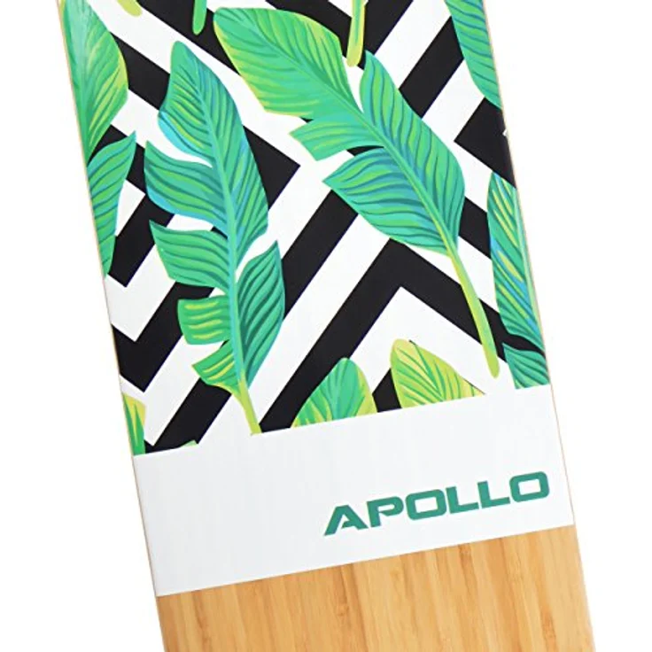 Apollo Longboard Flores, Twin-Tip Drop-Through Freeride Cruiser Board in Schwarz – Bild 5