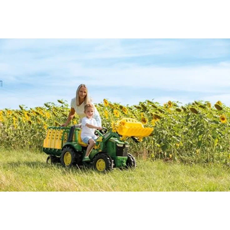 Rolly Toys 651047 - Trettraktor rollyX-Trac Premium John Deere 8400R, für Kinder von 3-10 Jahre, Flüsterbereifung - Preisvergleich – Bild 6