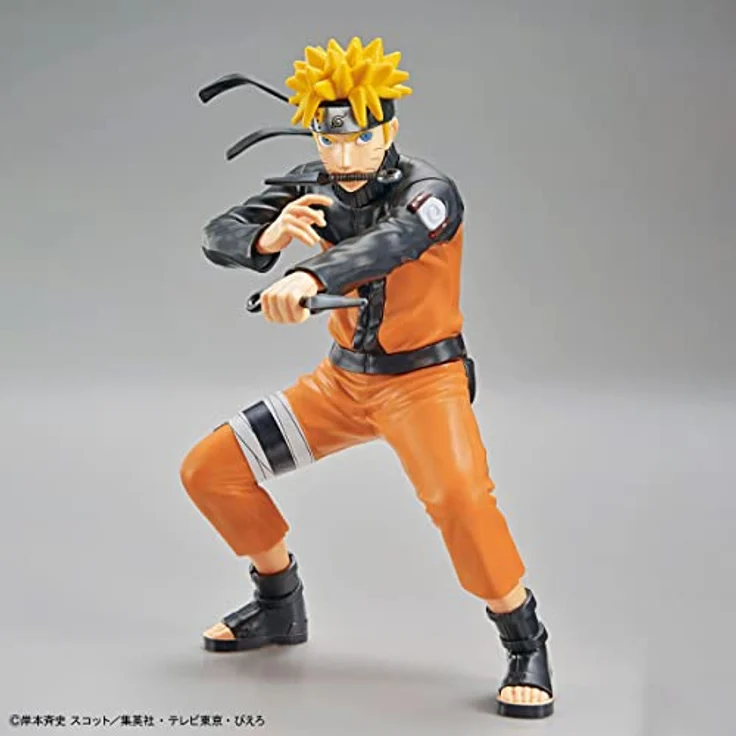 Bandai Naruto Shippuden Entry Grade Plastic Model Kit Naruto Uzumaki, inklusive Zubehör und austauschbaren Teilen, bereits farblich gestaltet – Bild 2