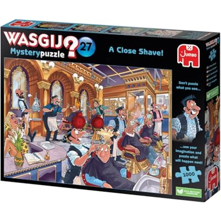 Wasgij Mystery 27 - Flamme In Der Pfanne!, 1000 Teile Puzzle für Erwachsene, umweltfreundlicher Karton – Bild 4