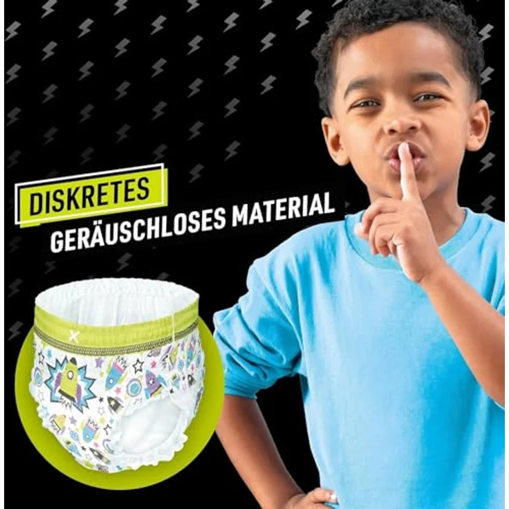Pampers Ninjamas Pyjama Pants, Höschenwindeln für Kinder, 17-30 kg, Spaceships, 10 Stück – Bild 5