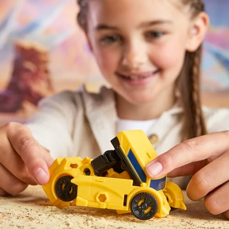HASBRO Transformers Cyberworld Bumblebee, 10 cm Armoured Cyber Changers Figur mit verwandelbarem Blaster, ab 6 Jahren geeignet – Bild 8