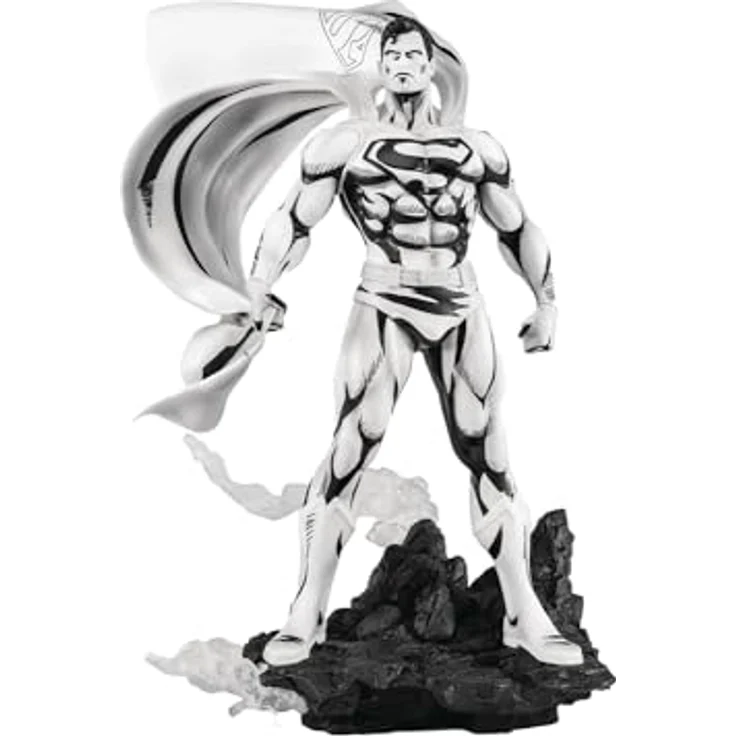 Pure Arts Batman PX PVC Statue 1/8 SDCC 2024, Superman Black & White Version, 30 cm mit ansprechender Base – Bild 1