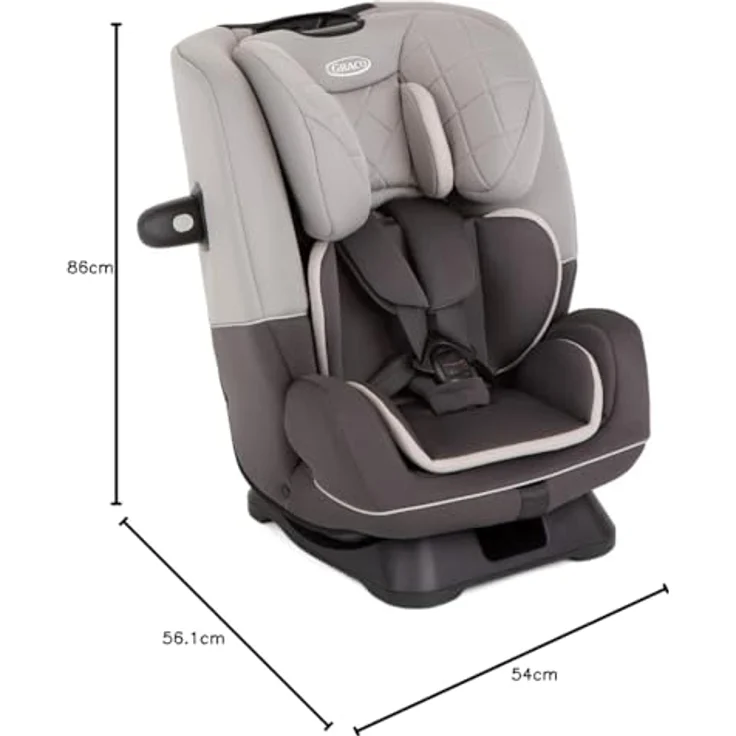 Graco Slimfit, Kindersitz ECE R129/i-Size, für Kinder von Geburt bis 12 Jahre, einfache Montage und Anpassung – Bild 8