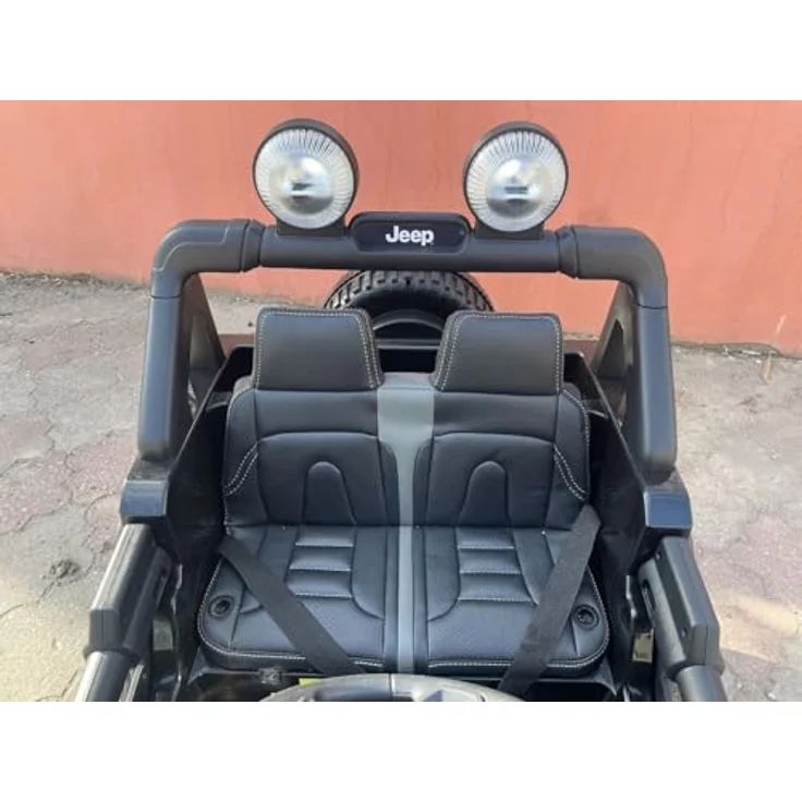 Beneo RIRICAR Elektroauto Jeep Wrangler, 12V, rosa, 2-Sitzer mit 2,4-GHz-Fernbedienung, Bluetooth-Radio, Lithium-Akku, EVA-Räder, für Kinder ab 3-8 Jahre – Bild 4