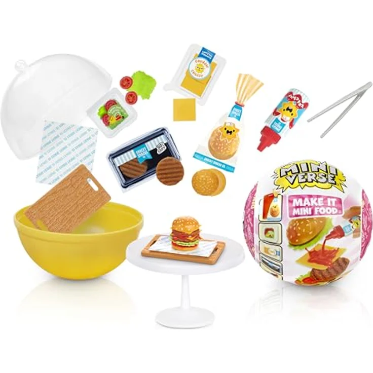 MGA Mga Miniverse Make It Mini Foods: Diner, Sammelfiguren zum kreativen Basteln von Mini-Lebensmitteln, sortiert – Bild 1