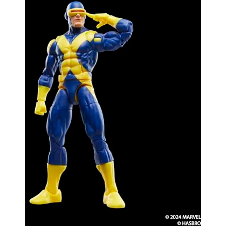 Hasbro Marvel Legends Marvel X-Men Cyclops Actionfigur 15 cm mit 5 Accessoires, gelb – Bild 4