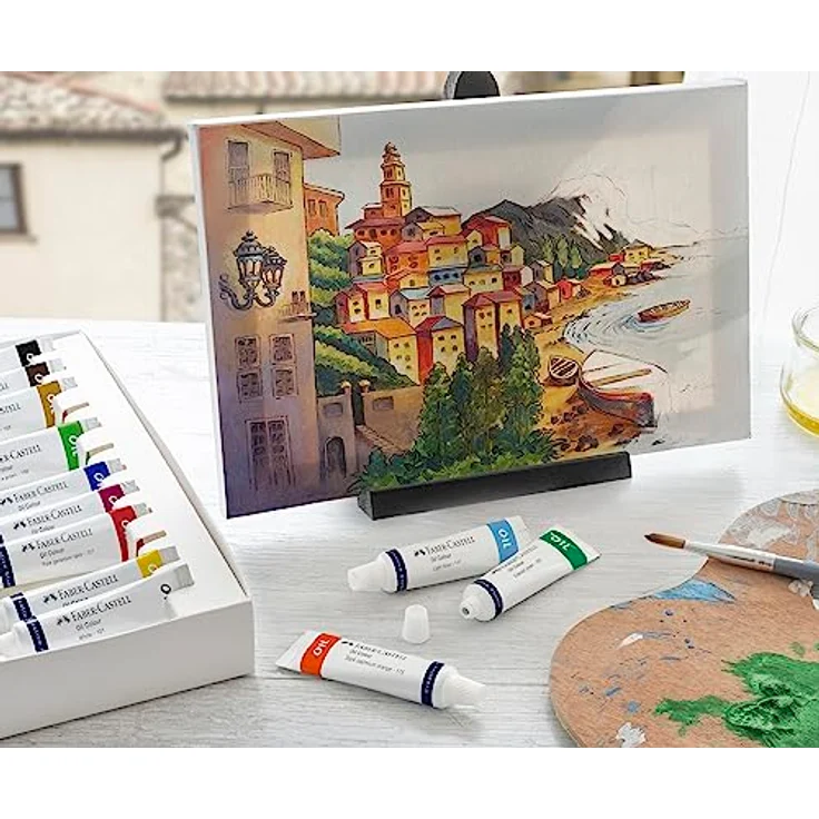 Faber-Castell FC379512 Ölfarben, 12 Farben, 9 ml, hohe Pigmentierung und butterartige Konsistenz – Bild 5