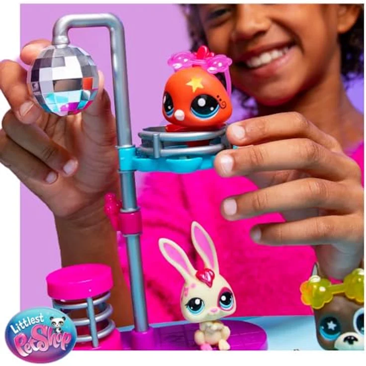 Littlest Pet Shop Disco Nights Play Pack, Spielset mit 3 bobblin' Pets für Kinder ab 4 Jahren, fördert fantasievolles Spielen – Bild 3