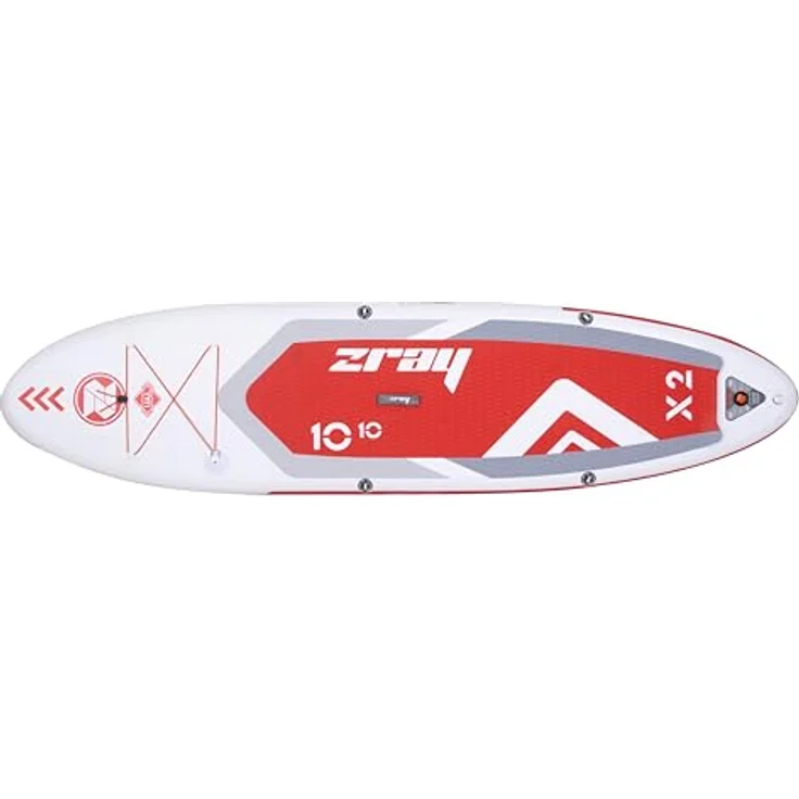 ZRAY Inflatable SUP-Board ZRAY X2 SUP Komplettset rot, Allround, bis 150kg Mit Paddel Pumpe Rucksack & Sicherheitsleine – Bild 4