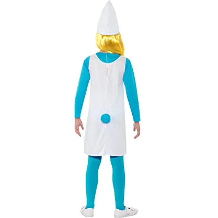 Funidelia Schlumpfine Kostüm für Mädchen The Smurfs, Größe 7-9 Jahre, Blaues Zeichentrickfilm Kostüm – Bild 4
