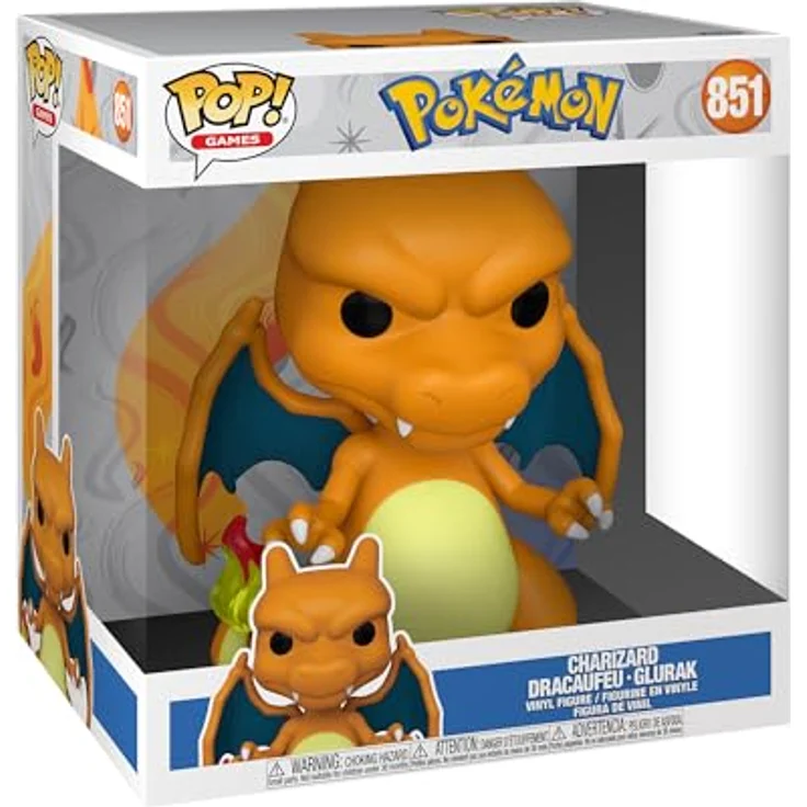 Funko POP! Jumbo: Pokemon - Charizard - Dracaufeu - Vinyl-Sammelfigur - Offizielle Handelswaren - Spielzeug Für Kinder Und Erwachsene - Video Games Fans - Modellfigur Für Sammler – Bild 1