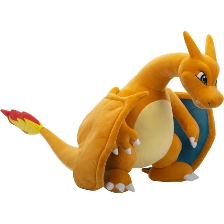 Jazwares Plüschfigur Pokémon Glurak Plüsch 60cm Kuscheltier, weiches und kuscheliges Pokémon Kuscheltier – Bild 1
