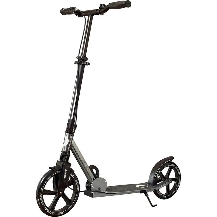 Best Sporting Cityroller Big Wheel Scooter, silber grau, mit Handbremse und höhenverstellbarem Lenker