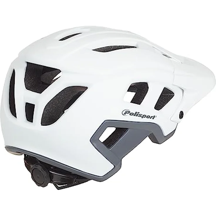 Polisport Unisex-Adult Helmet Mountain PRO Weiss/Grau, M - EINSTELLBAR UND LEICHT, BELÜFTET, SICHER – Bild 2