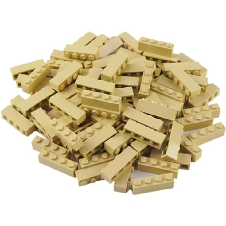 Stein-Experte Lego® Classic Basic City 1x4 Steine, hellbeige, 100 Stück - Ideal für kreative Bauprojekte und Erweiterungen! – Bild 2