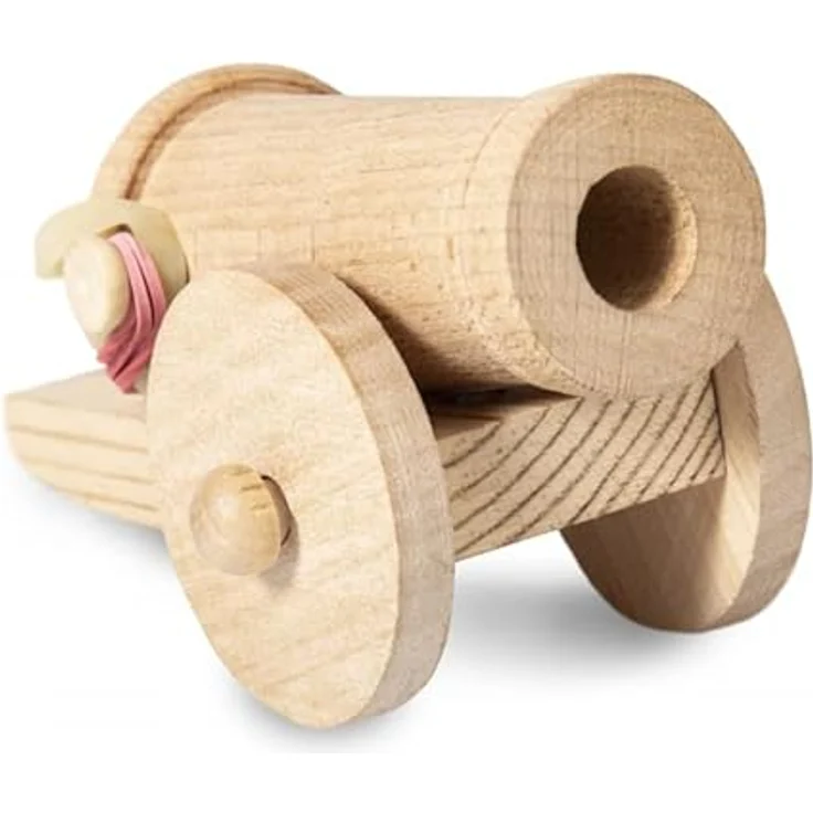 albi ALBI Ship Ahoy, Kinderspiel für 2-4 Spieler mit Holzkanone und Strategieelementen – Bild 5