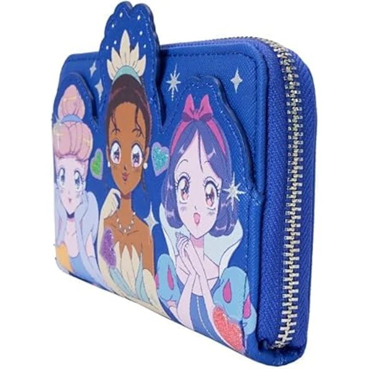 Funko, Portemonnaie, Loungefly: Disney - Princess - Manga Style Zip Around Wallet – Bild 2