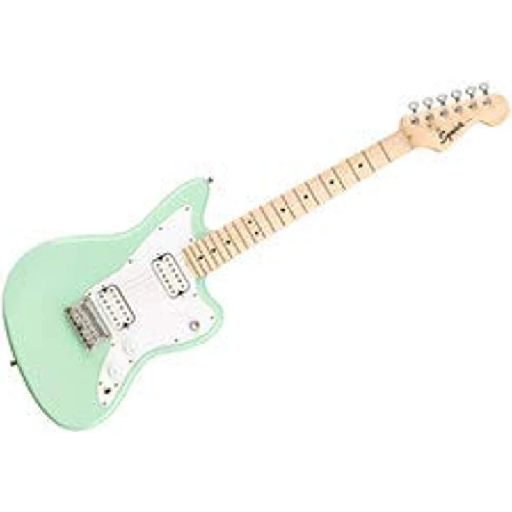 Fender Squier Mini Jazzmaster HH, kindergitarre/reisgitaar in Surf Green mit C-Hals und Humbucker-Tonabnehmern – Bild 4