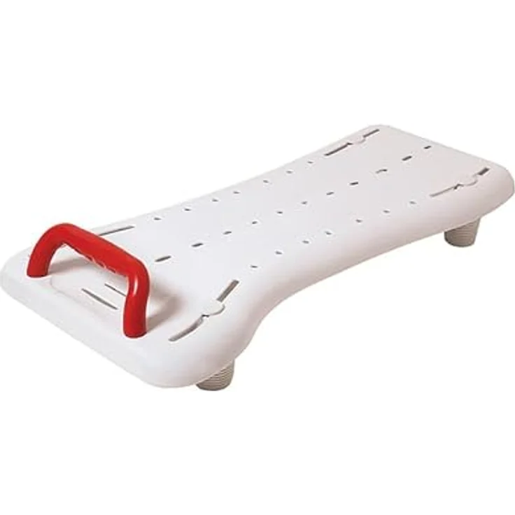 Drive Medical Badebrett Benny, Duschbrett aus Kunststoff mit rutschsicherer Sitzfläche und Haltegriff, 69cm oder 73cm – Bild 3
