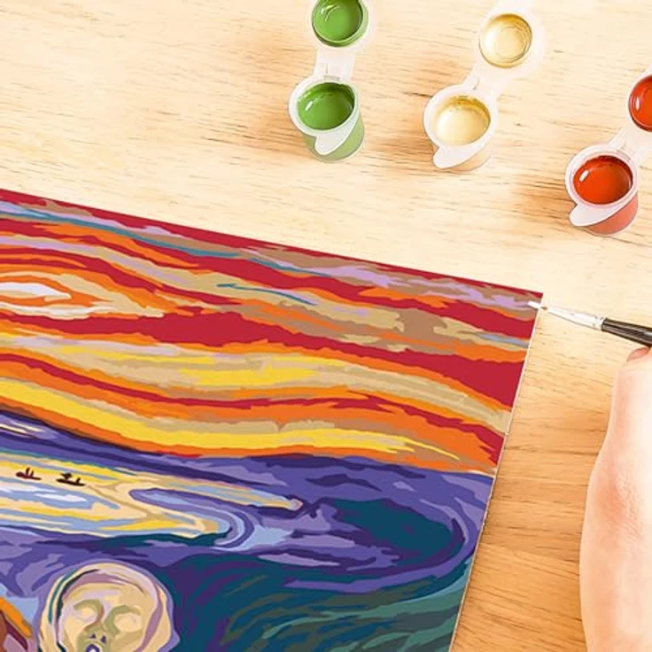 Ravensburger CreArt Malen nach Zahlen, ART Collection Munch: Der Schrei, für Erwachsene, Made in Europe, mit fertig gemischten Acrylfarben – Bild 6