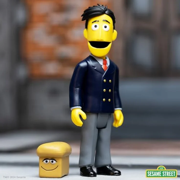 Super7 Reaction Sesamstraße Guy Smiley, 9,5 cm Actionfigur mit 5 Gelenkpunkten und Zubehör – Bild 5