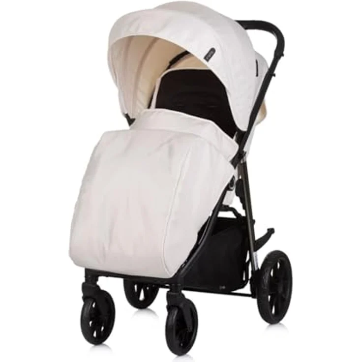 Chipolino Kinderwagen Buggy Insta, klappbar, mit Fußabdeckung, Federung, verstellbarem Sonnendach und 5-Punkt-Sicherheitsgurt – Bild 3