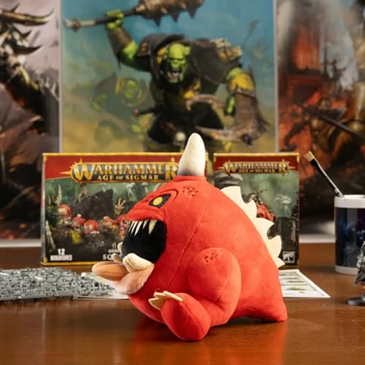 Tomy Warhammer Plüschfigur Gnasha-Squig, 18 cm Sammelfigur – Bild 5