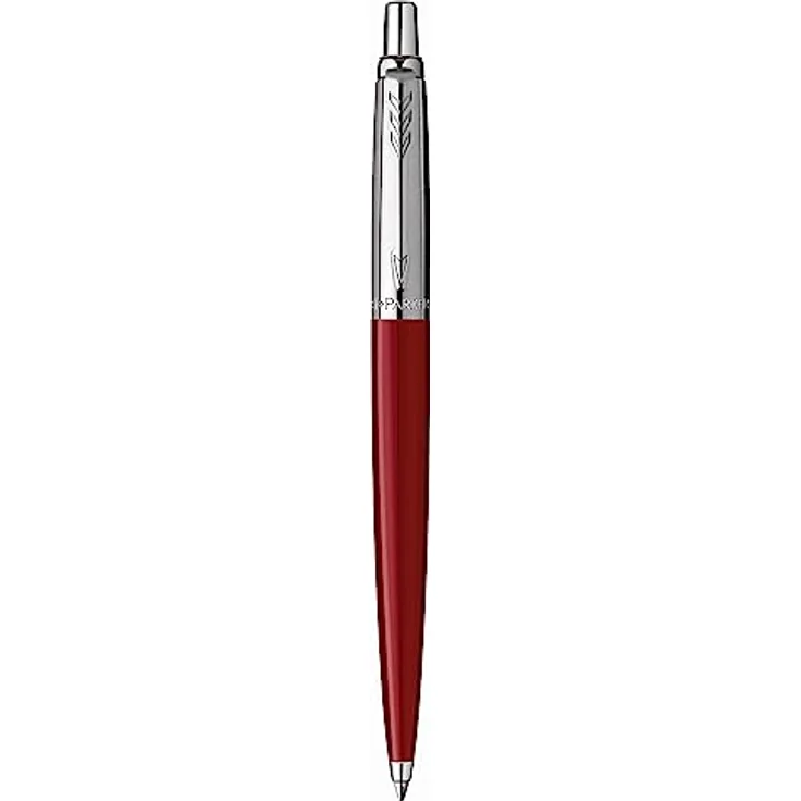 Parker Füllfederhalter Kugelschreiber Jotter Originals C.C., Edelstahlkappe, blaue Schreibfarbe, rot