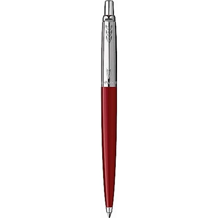 Parker Füllfederhalter Kugelschreiber Jotter Originals C.C., Edelstahlkappe, blaue Schreibfarbe, rot – Bild 1