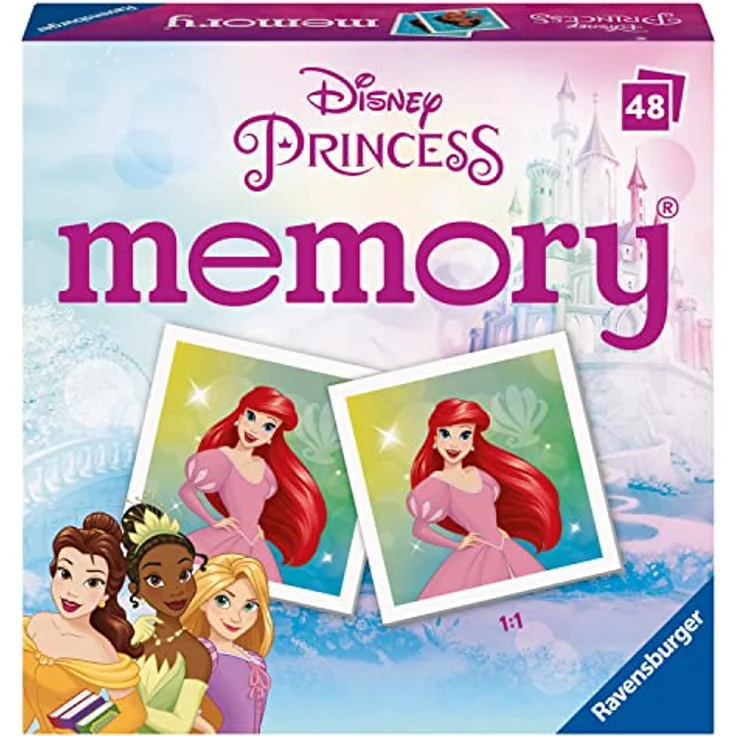 Mini Memory® | Disney Princess | 48 Bildkarten | Ravensburger 20900 | Spiel – Bild 2