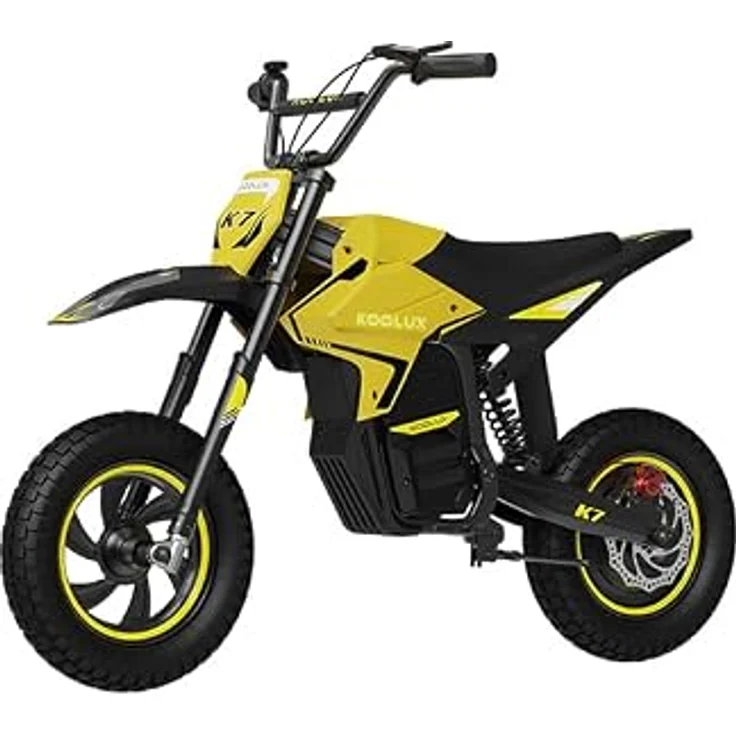 GigaBlue K7 JuniorCross – Elektro-Kindermotorrad 400W Motor, 12 Zoll, 3 Fahrstufen, Rot, Blau oder Gelb – Bild 1