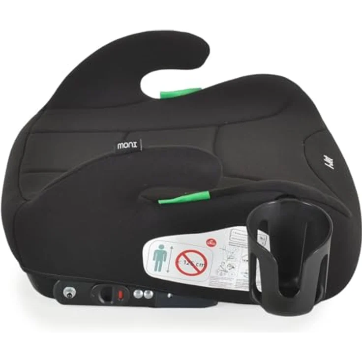 Moni Kindersitz I-Jet, Kindersitzerhöhung ECE R129/i-Size Norm mit abnehmbarem Bezug und Isofix, für Kinder 125-150 cm, komfortable Armlehnen – Bild 5