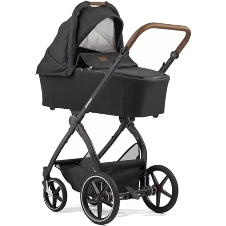 Gesslein FX4 Swing 2in1 Kinderwagen-Set, inkl. Babywanne Panorama Lyx, leichte Bauweise, ergonomische Liegeposition, umsetzbare Sitzeinheit, erweiterbares Sonnendach – Bild 3
