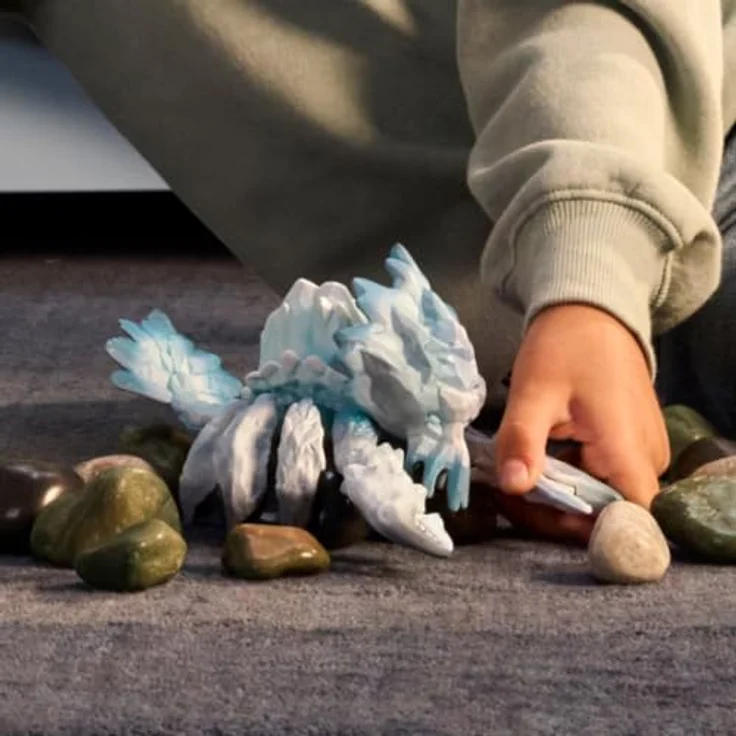 Schleich Ice Crab, Spielfigur mit kristallbedecktem Panzer und kraftvollen Scheren, Eldrador Creatures – Bild 2