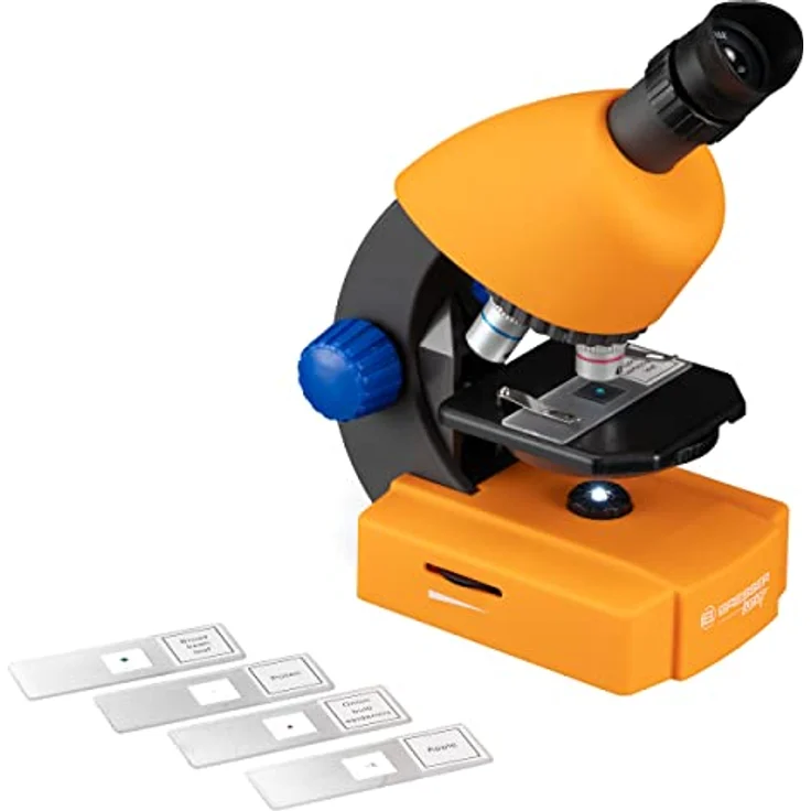 Bresser Junior Mikroskop & Teleskop Set, Mikroskop 40x-640x Vergrößerung, Teleskop 40/400mm, für Kinder ab 8 Jahren – Bild 5