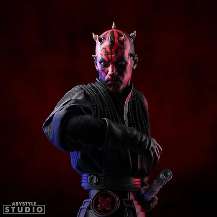 ABYstyle Star Wars - Darth Maul SB6, detailgetreue Büste im Maßstab 1:6 mit Sith-Emblem und Zabrak-Tattoos – Bild 7