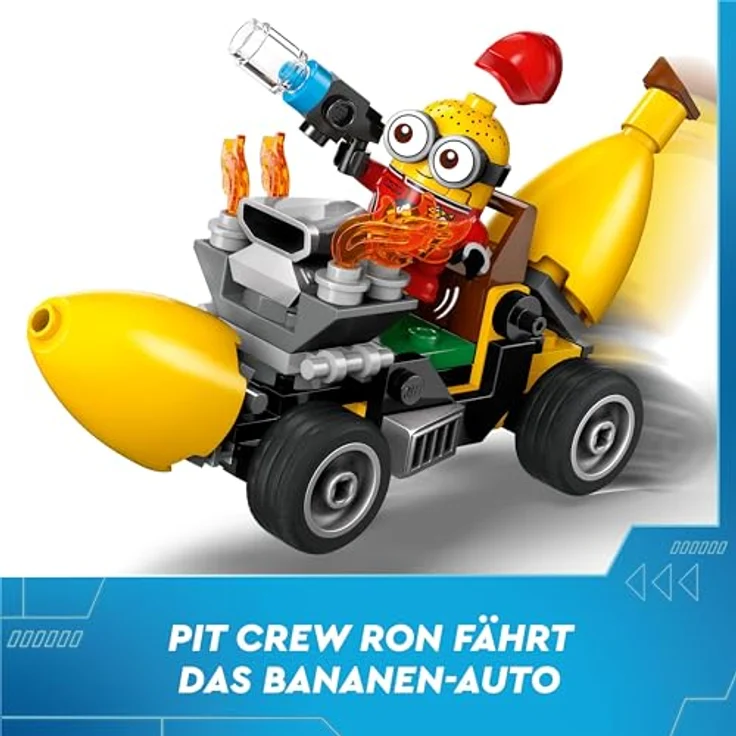 LEGO Ich – Einfach unverbesserlich 4: Minions und das Bananen Auto, 4 Minifiguren, Kinderspielzeug, Geschenk für Jungen und Mädchen, 75580 - Preisvergleich – Bild 3