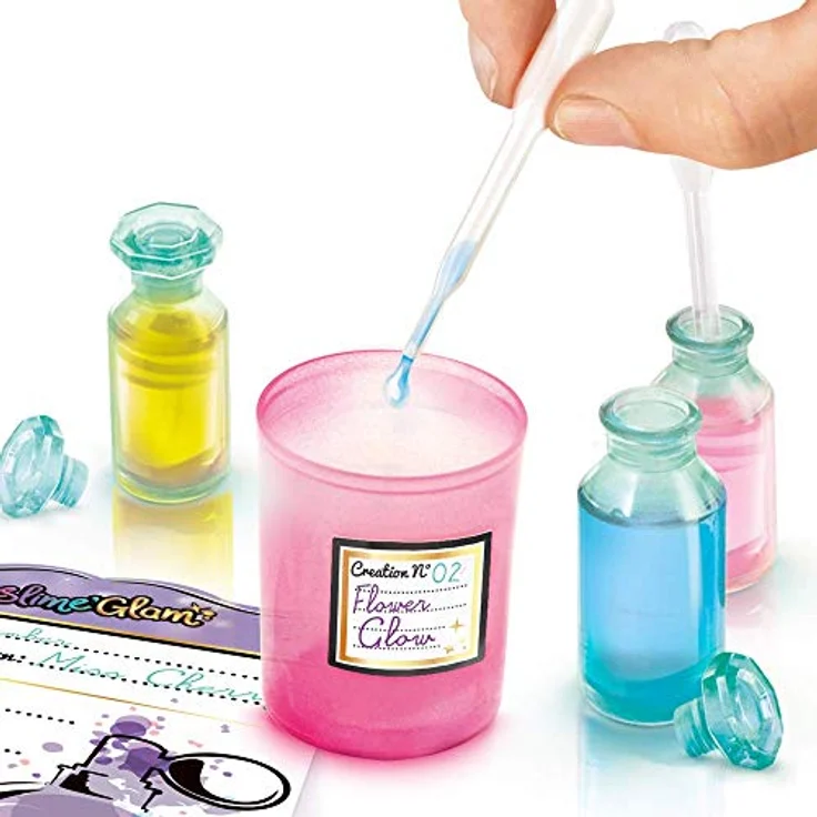 Canal Toys So Slime DIY Glam Studio, DIY Set zur Herstellung von 16 bunten Duft-Slimes für Kinder ab 6 Jahren, kreatives Bastelkoffer mit Mischen von Farben & Düften – Bild 4