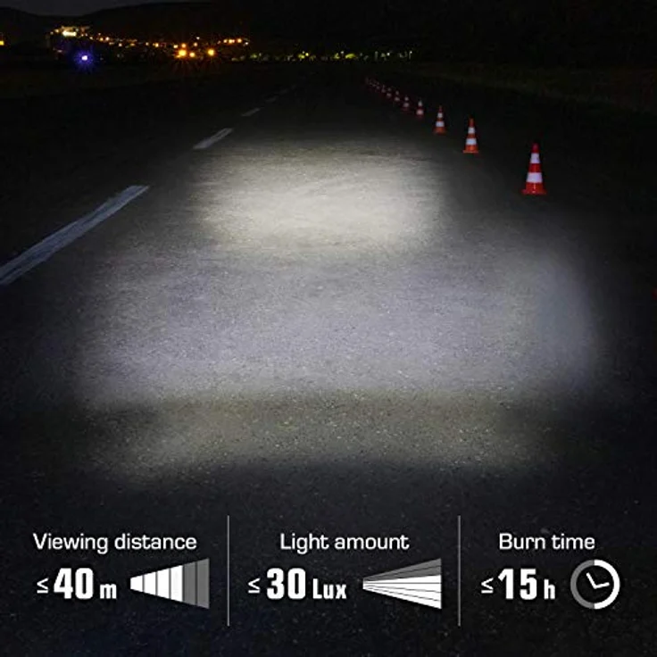 Sigma Batterie-Scheinwerfer Aura 30 K~ Sigma LED schwarz 30 Lux Licht StVZO – Bild 8