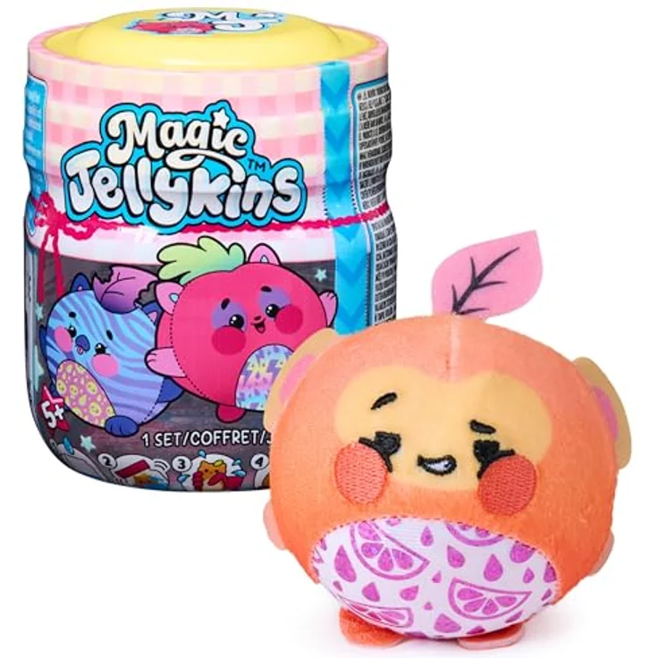 Magic Jellykins Sammelplüschfreunde, magisches Wasser-Reveal Spielzeug im Glas, 1 von 20 Charakteren, für Kinder ab 4 Jahren – Bild 1